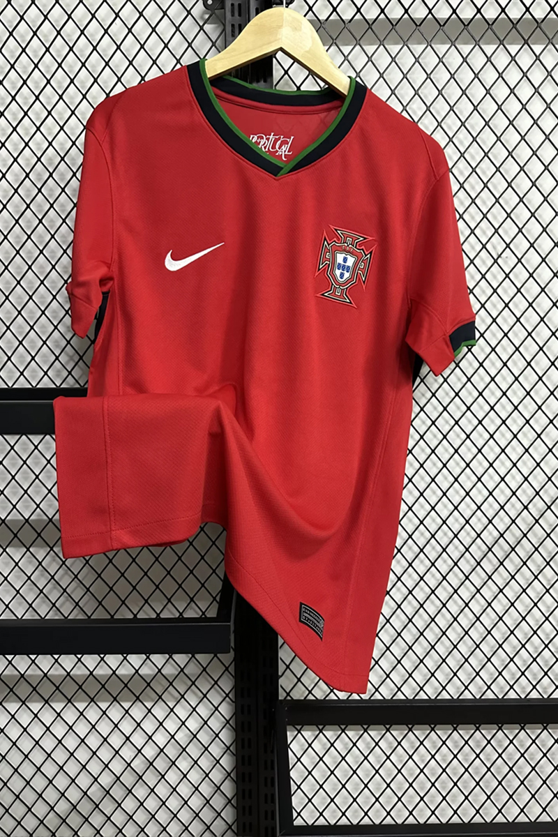 2024 European Cup home Portugal national team No. 7 Cristiano Ronaldo jersey