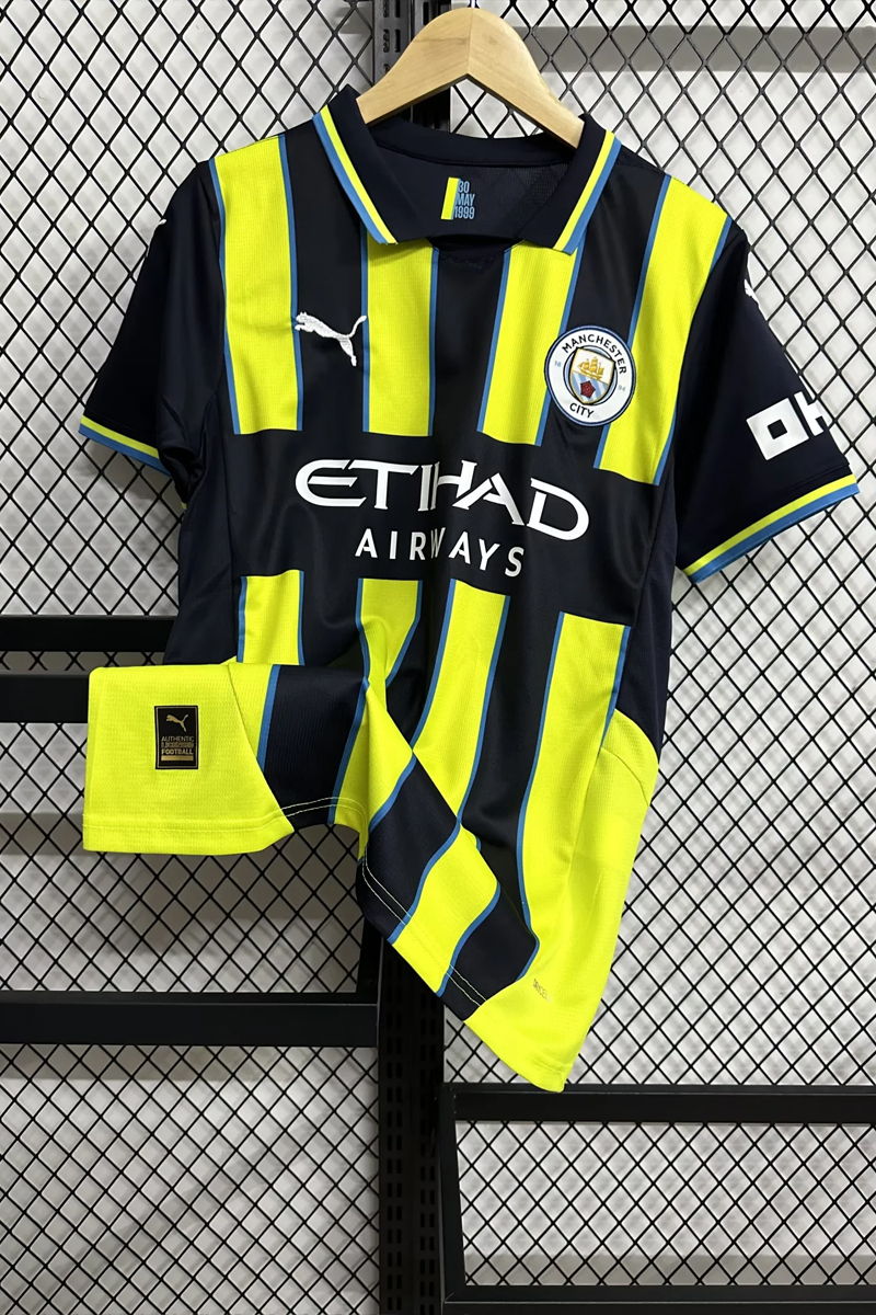 24-25 season Manchester City away No. 9 Haaland jersey