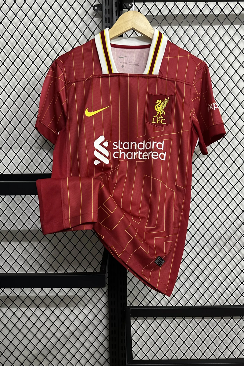 24/25 Liverpool jersey home 4 Van Dijk 8 Sobo 11 Salah 66 Arnold football uniform