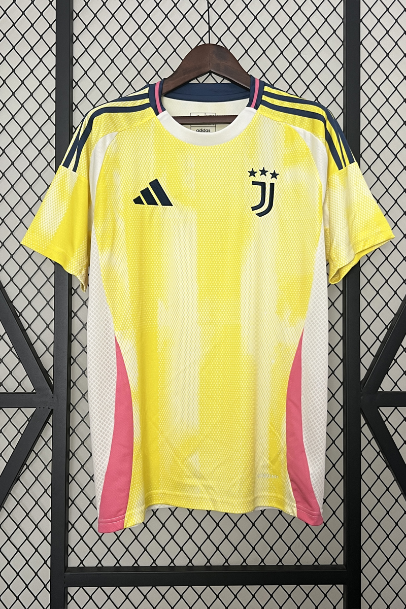 24-25 season Juventus away jersey fan version No. 7 Chiesa short-sleeved football jersey